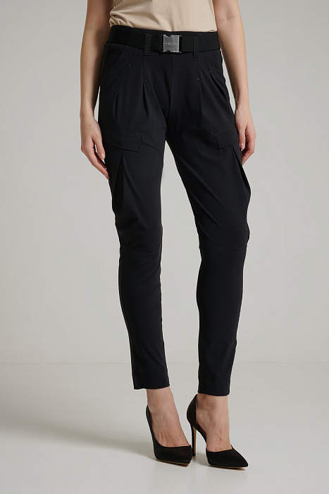 Зауженные брюки с карманами Бренд High