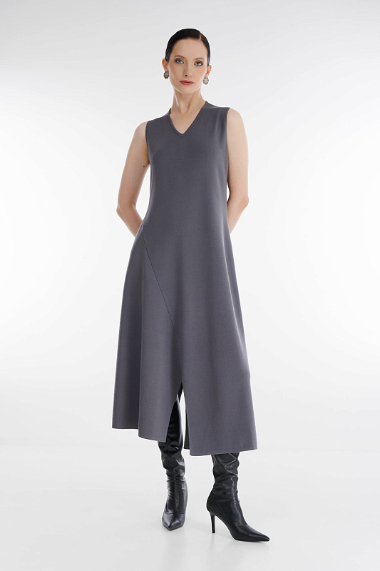 Трикотажное платье с V-образным вырезом Бренд Sarah Pacini