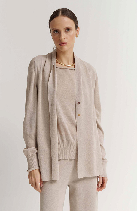 Удлиненный трикотажный жилет Бренд Sarah Pacini