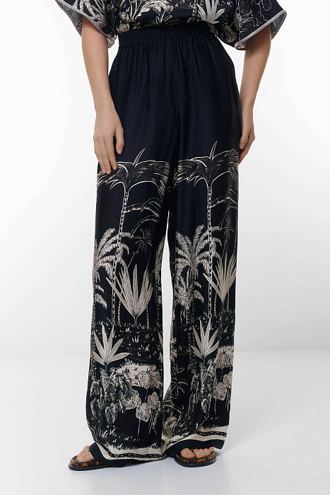 Брюки с растительным рисунком Бренд Caterina Leman