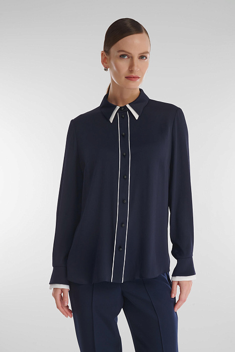 Рубашка из жатой ткани Бренд Caterina Leman