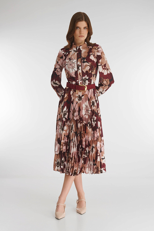 Платье-рубашка с цветочным принтом Бренд Caterina Leman