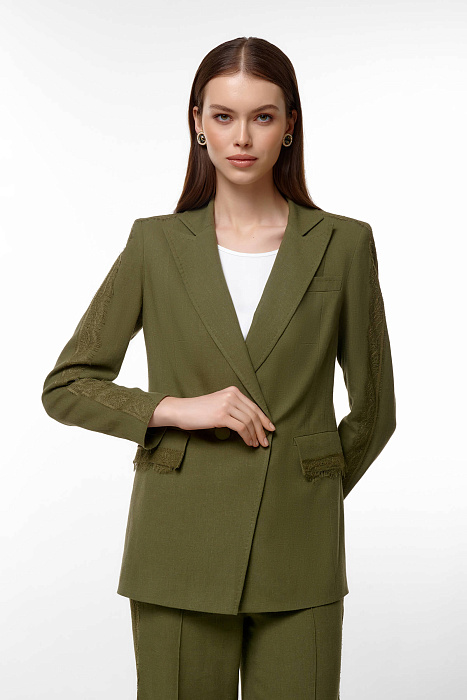 Жакет из вискозы и льна Бренд Caterina Leman