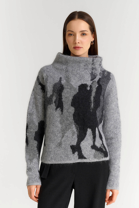 Свитер из мохера и шерсти Бренд Sarah Pacini