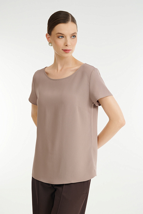 Базовый топ с коротким рукавом Бренд Rocco Ragni