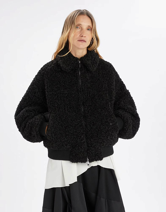 Куртка-бомбер из шерпы Бренд High