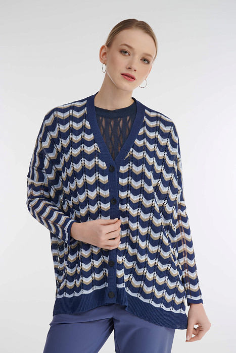 Удлиненный кардиган на пуговицах Бренд Sarah Pacini