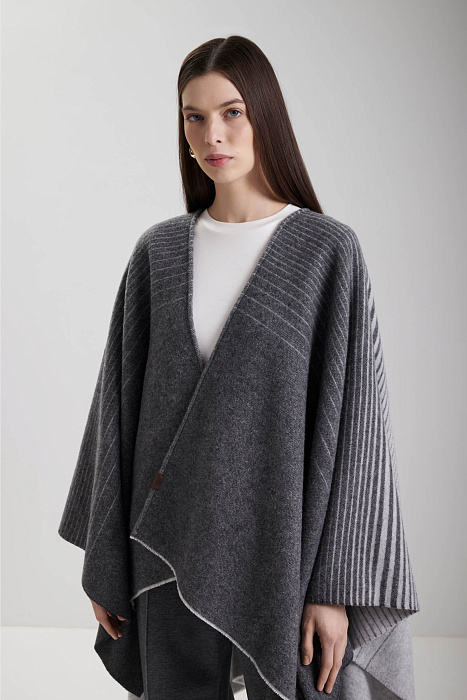 Шерстяное пончо Бренд MM