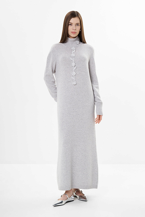 Платье с объемным цветочным декором Бренд Daniela Drei