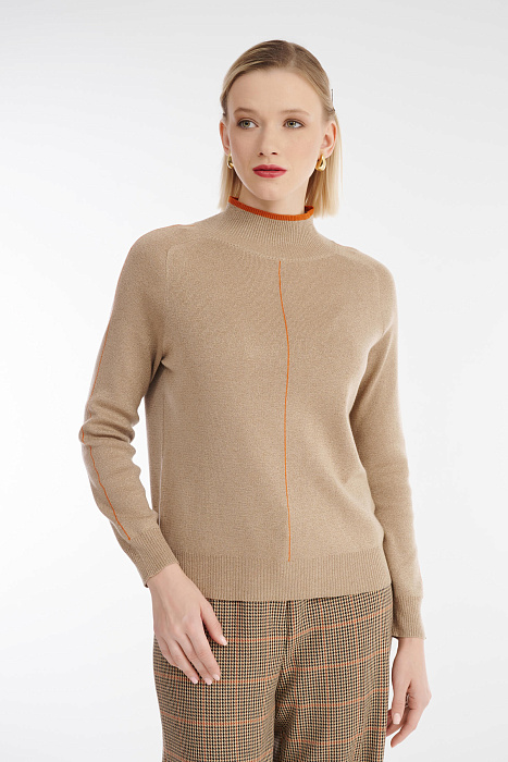 Свитер с контрастной отделкой Бренд Diana Gallesi