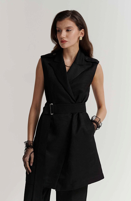 Удлиненный жилет с английским воротником Бренд GentryPortofino