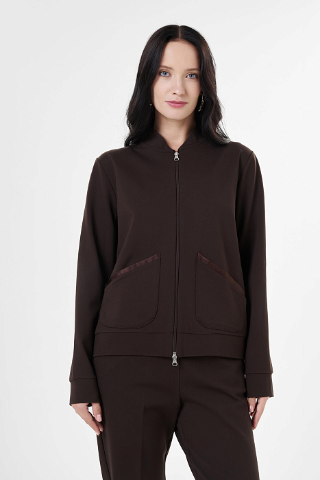 Толстовка из смесовой вискозы с пайетками Бренд Milva Mi