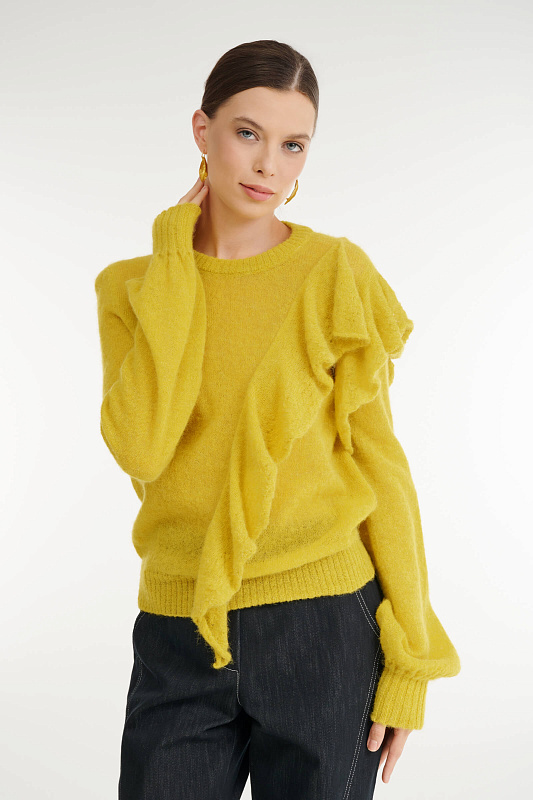 Джемпер с воланом Бренд Sarah Pacini