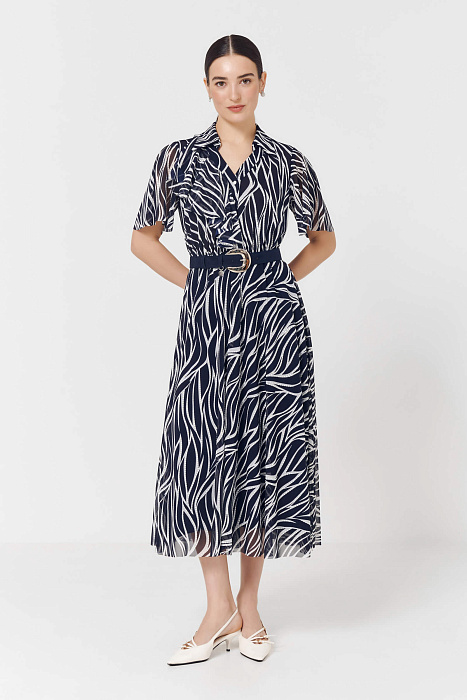 Платье из тюля с принтом Бренд Caterina Leman