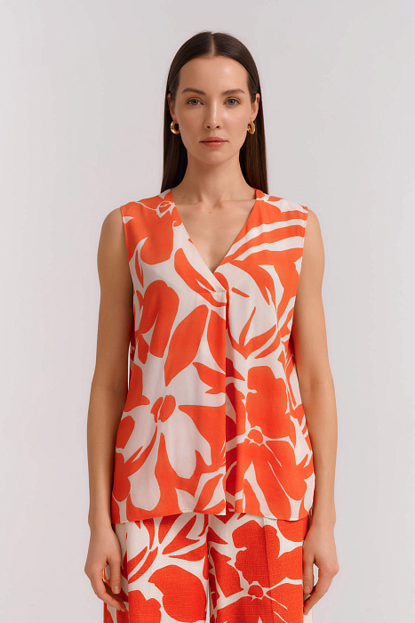 Рубашка без рукавов с поясом Бренд Diana Gallesi