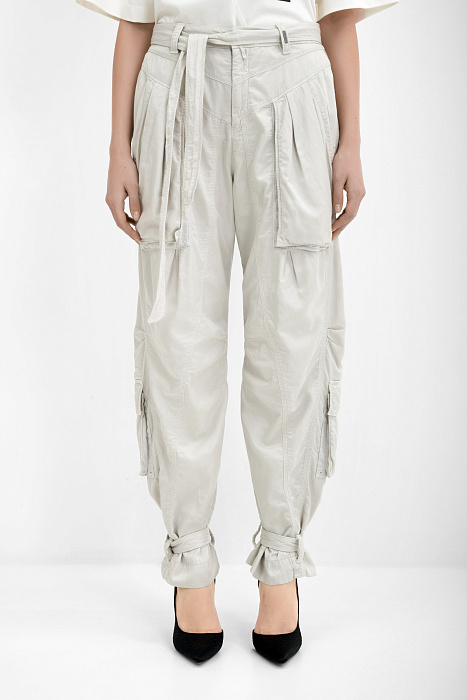 Брюки карго с карманами Бренд High