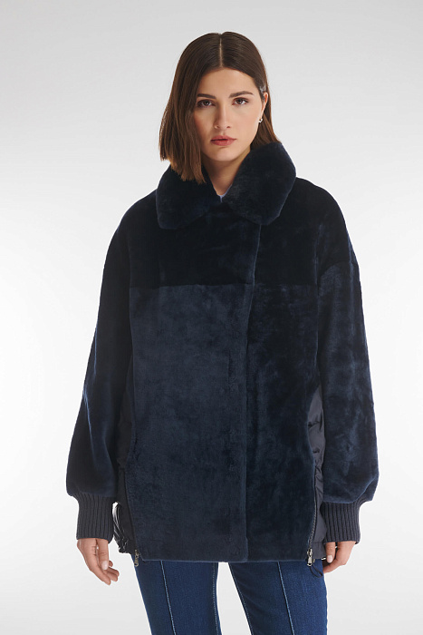 Комбинированная дубленка Бренд Caterina Leman