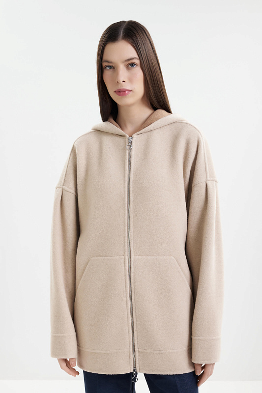 Толстовка из смесовой шерсти Бренд MM