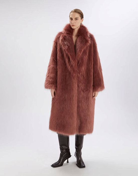 Пальто из искусственного меха Бренд High