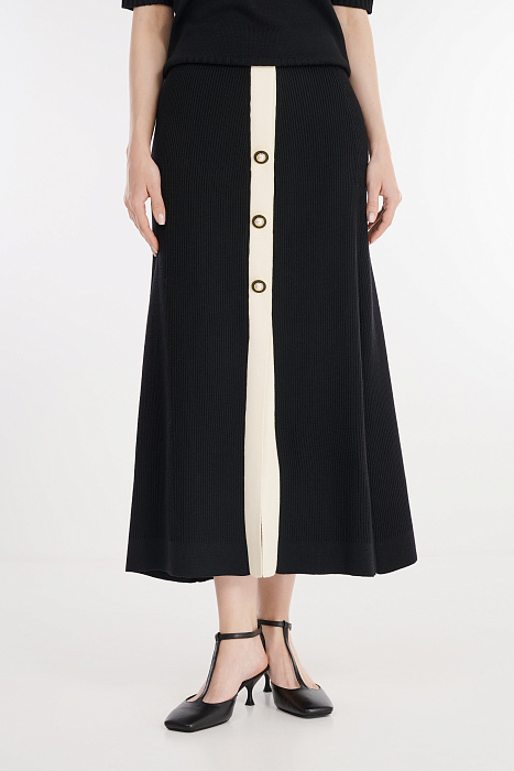 Трикотажная юбка с боковым разрезом Бренд Daniela Drei