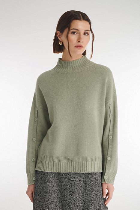 Свитер с пуговицами на рукавах Бренд Caterina Leman