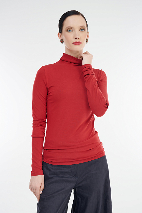 Водолазка с воротником-воронкой Бренд Sarah Pacini