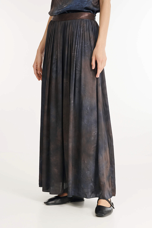 Юбка макси с принтом Бренд Sarah Pacini