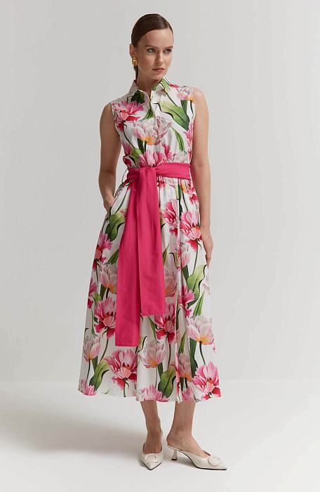 Платье с флоральным принтом Бренд Rocco Ragni
