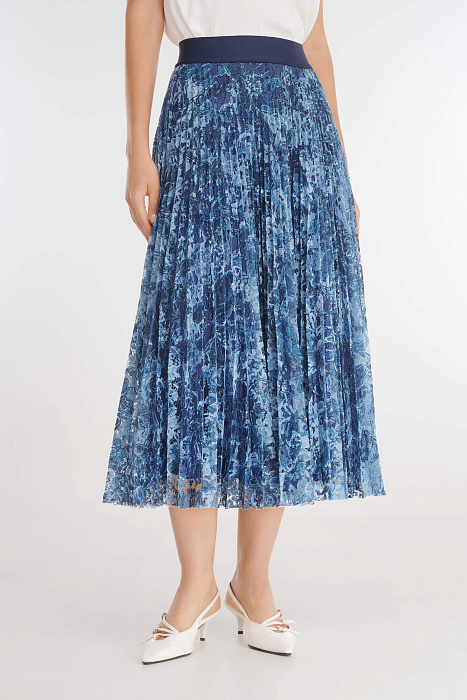 Плиссированная юбка из гипюра Бренд Caterina Leman