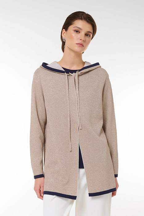 Кардиган на молнии с люрексом Бренд Caterina Leman