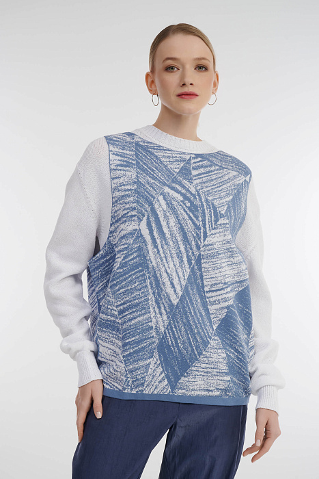 Трикотажный жилет с узором Бренд Sarah Pacini