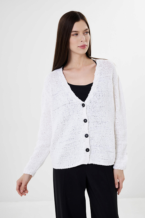 Хлопковый кардиган на пуговицах Бренд Sarah Pacini