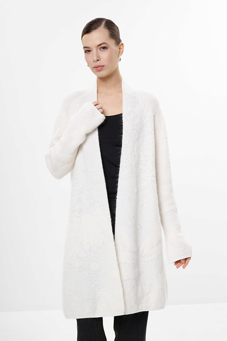 Кардиган с мохером и шерстью Бренд Sarah Pacini