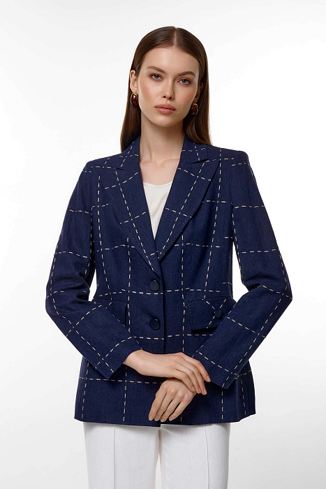 Пиджак с принтом в виде строчки Бренд Caterina Leman