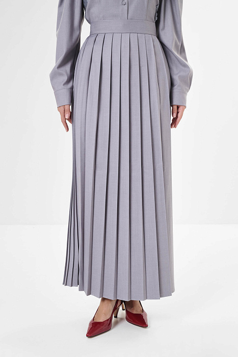 Плиссированная юбка макси Бренд Milva Mi