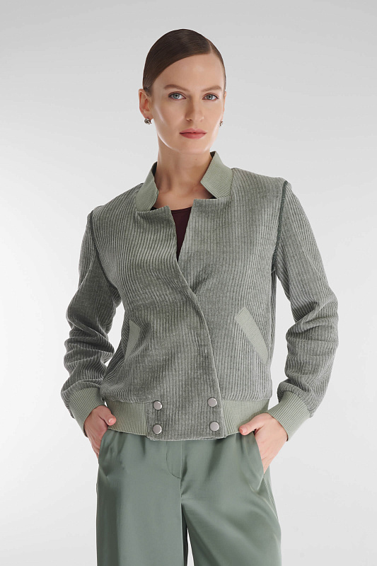 Бомбер из мягкого вельвета Бренд Caterina Leman