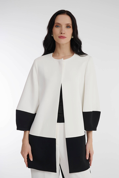 Легкое пальто с укороченными рукавами Бренд Diana Gallesi