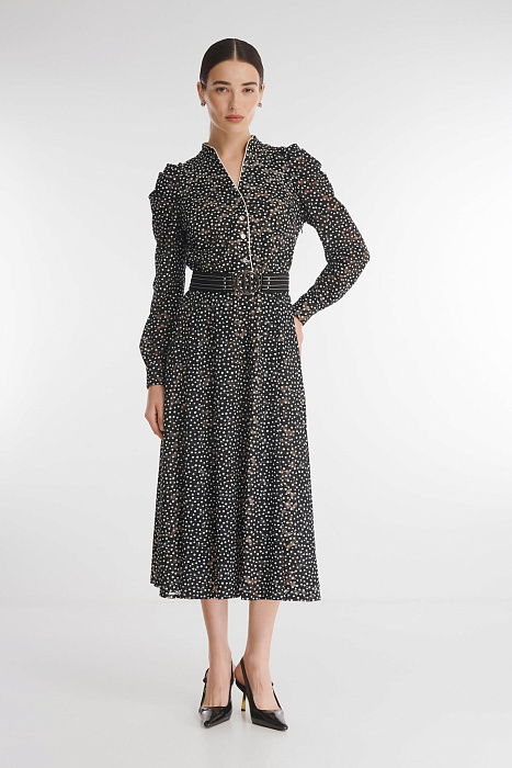 Платье-рубашка в горох Бренд Caterina Leman