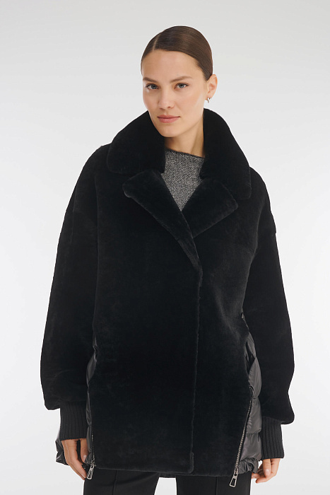 Комбинированная дубленка Бренд Caterina Leman