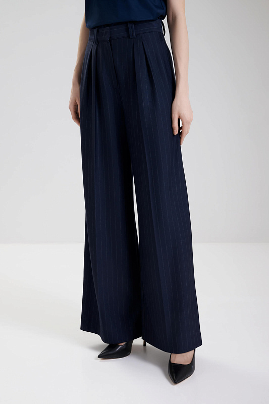 Брюки-палаццо в полоску Бренд MM