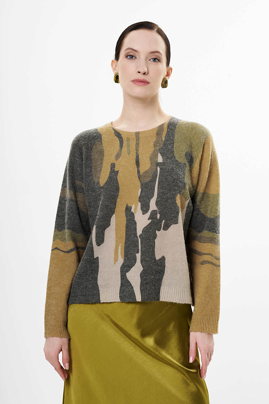 Джемпер с принтом Бренд Diana Gallesi