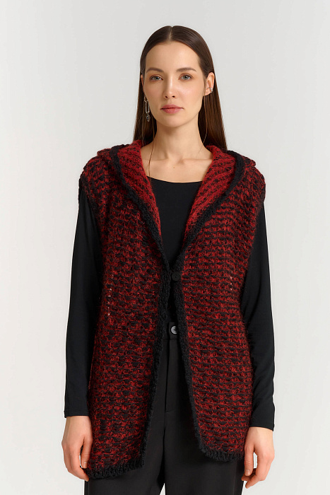 Кардиган из шерсти и мохера Бренд Sarah Pacini