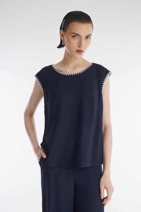 Топ с вышивкой Бренд Caterina Leman