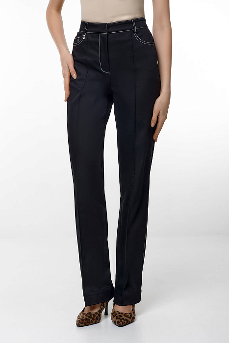 Брюки с контрастной строчкой Бренд Caterina Leman