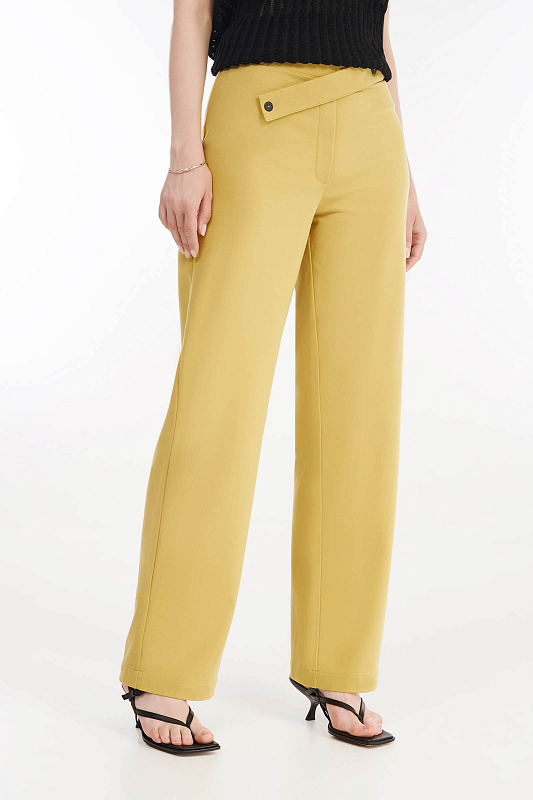 Длинные брюки с асимметричной деталью Бренд Sarah Pacini