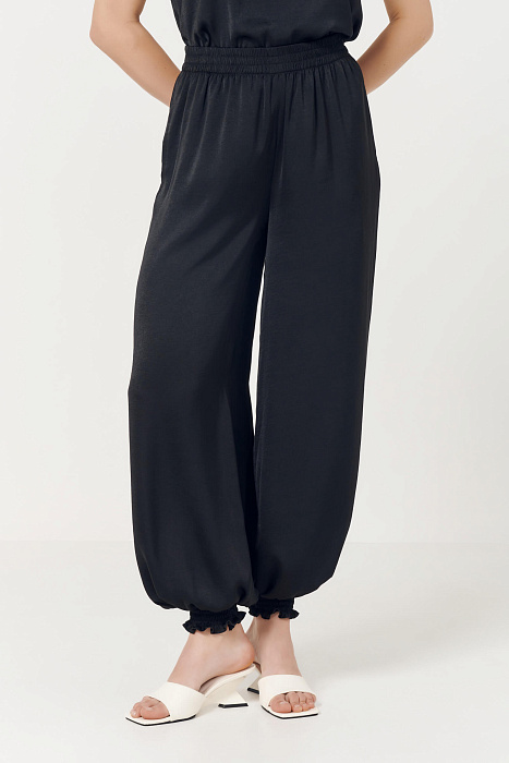 Брюки-алладины из из поливискозы Бренд Caterina Leman
