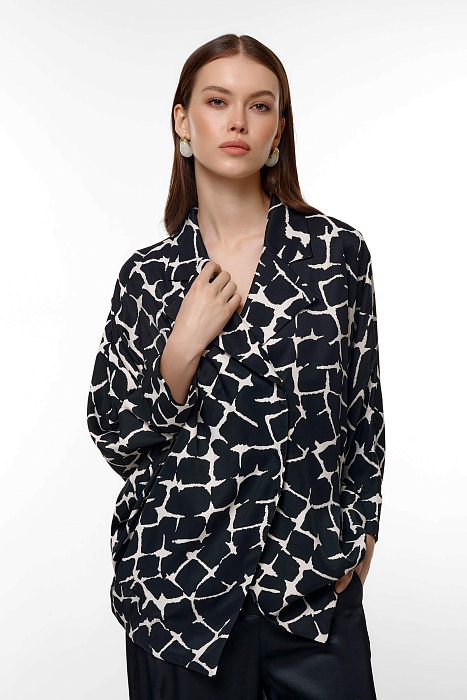 Жакет из вискозы с абстрактным принтом Бренд Caterina Leman