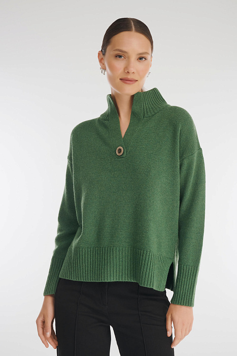 Свитер из шерсти мериноса, кашемира и шелка Бренд Caterina Leman