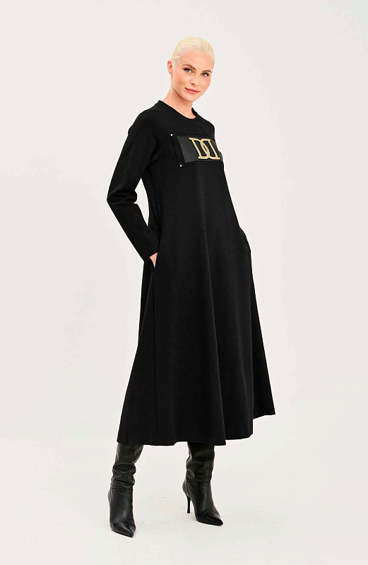 Трикотажное расклешенное платье Бренд Daniela Drei