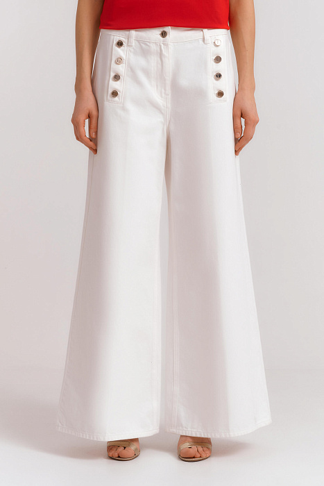 Брюки клеш с пуговицами Бренд Diana Gallesi